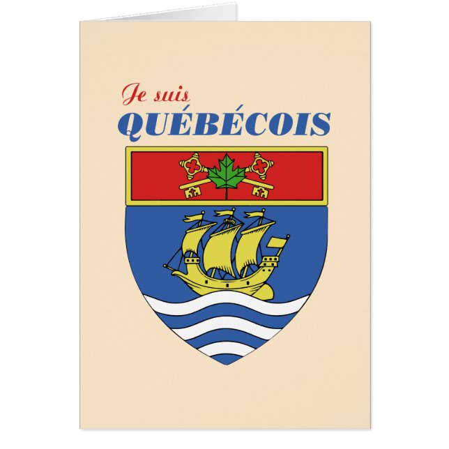 Je suis Quebecois (Devant)