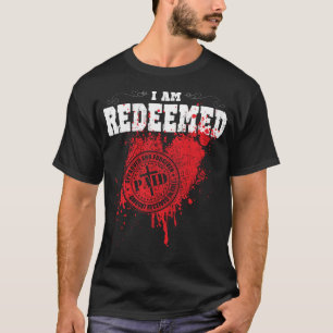 Je suis racheté ai éclaté le T-shirt de timbre 
