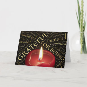 JE SUIS RECONNAISSANTE DE LA CARTE DE GRATITUDE