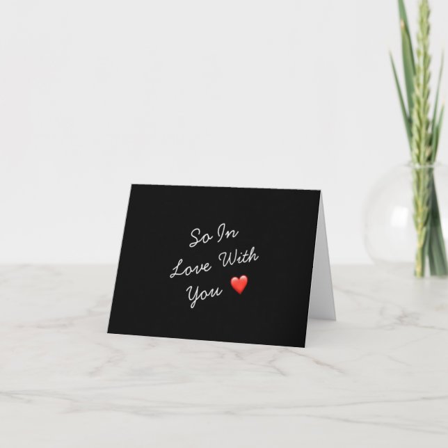 **JE SUIS SI AMOUREUX DE TOI** CARTE D'AMOUR (Devant)