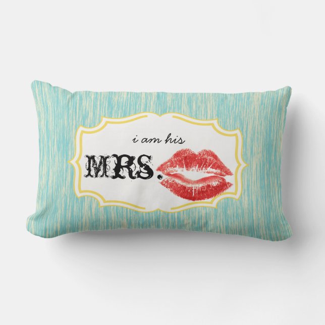 Je suis son Coussin de Texture Mme Red Lips Aqua e (Recto)