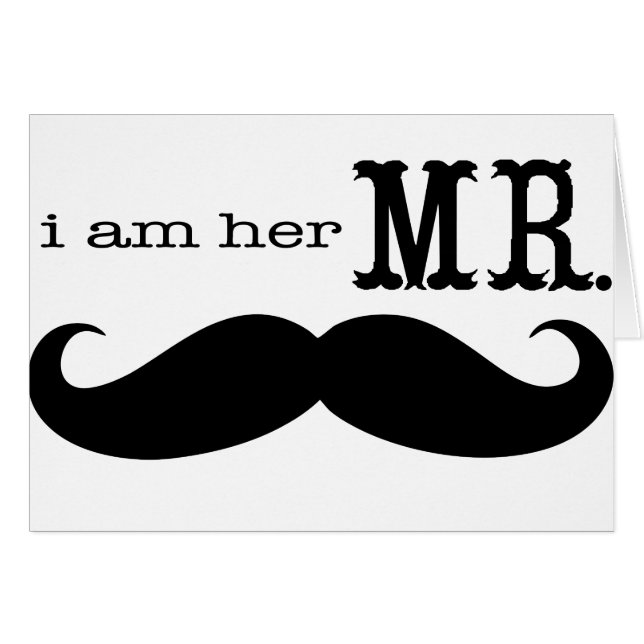 Je suis Son M. Mustache Grooms Cadeaux (Devant horizontal)