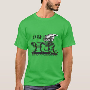 Je suis Son T-shirt M. Retro Pointing Hand Grooms