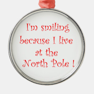 Je suis souriant parce que-premium ornement rond