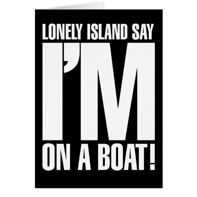 Je suis sur un bateau (Devant)