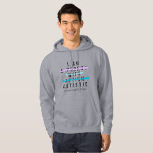 JE SUIS Sweat - shirt à capuche autistique