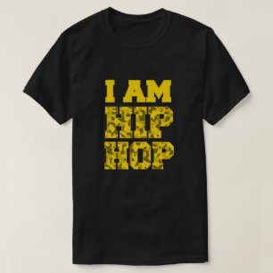JE SUIS T-shirt de camouflage de HIP HOP