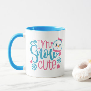 Je suis tasse mignonne de Noël d'art de mot de