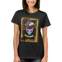 "JE SUIS UN ALIEN" T-Shirt Halloween : Design Néon