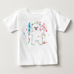 "Je suis un artiste !" T-shirt bébé ours polaire