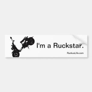 Je suis un autocollant de butoir de Ruckustar