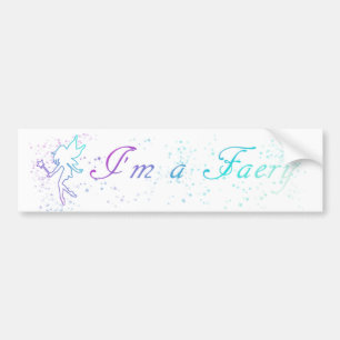 Je suis un autocollant de pare-chocs Faery
