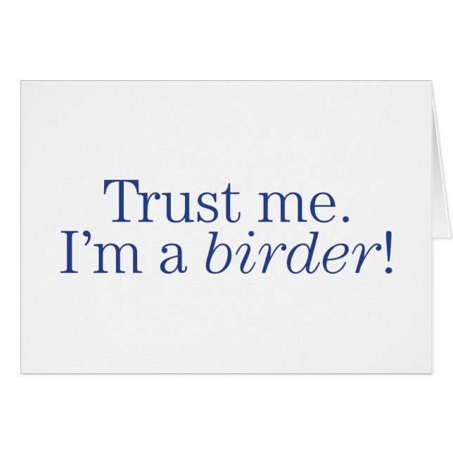 Je suis un Birder (Devant horizontal)