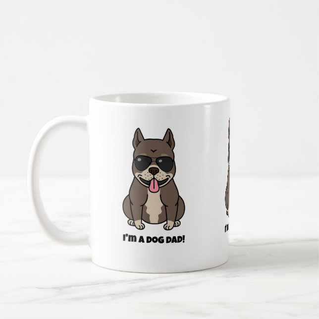 Je suis un chien papa mug - parfait pour la Fête d (Gauche)
