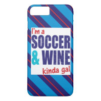 Je suis un Coque mobile Soccer & Wine Kinda Gal