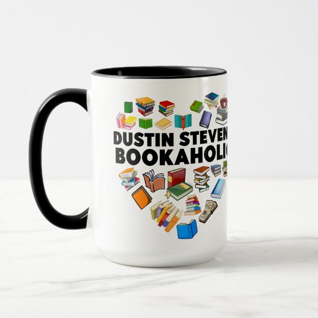 Je Suis Un Dustin Stevens Bookaholic Mug (Gauche)