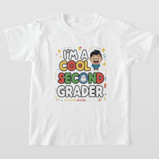 Je suis un élève cool de deuxième année - T-Shirt 