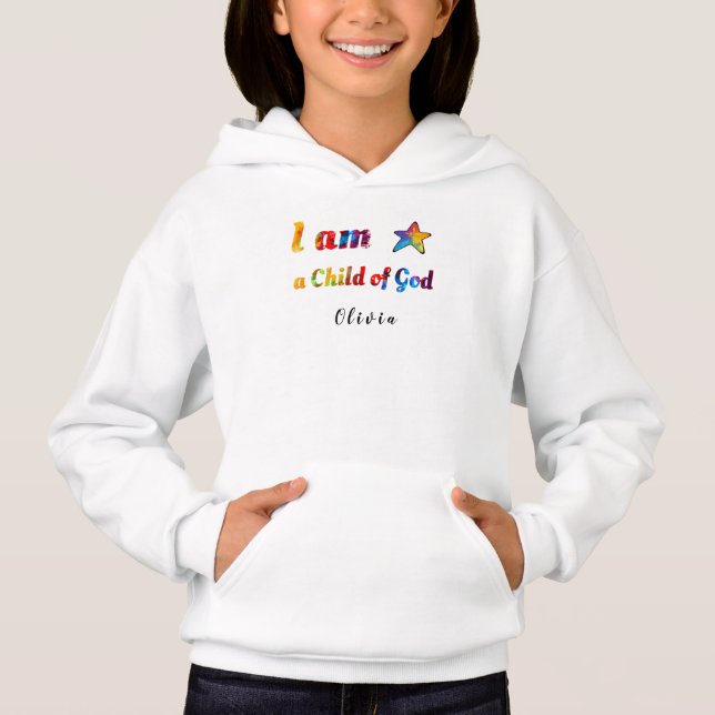 "Je suis un enfant de Dieu" design Sweat - shirt à (Devant)