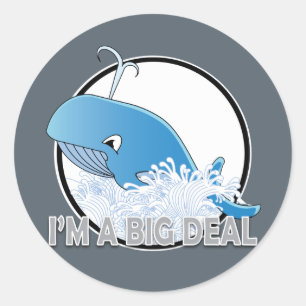 Je suis un gros contrat - Sticker rond classique, 