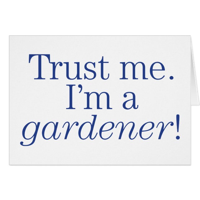 Je suis un jardinier (Devant horizontal)