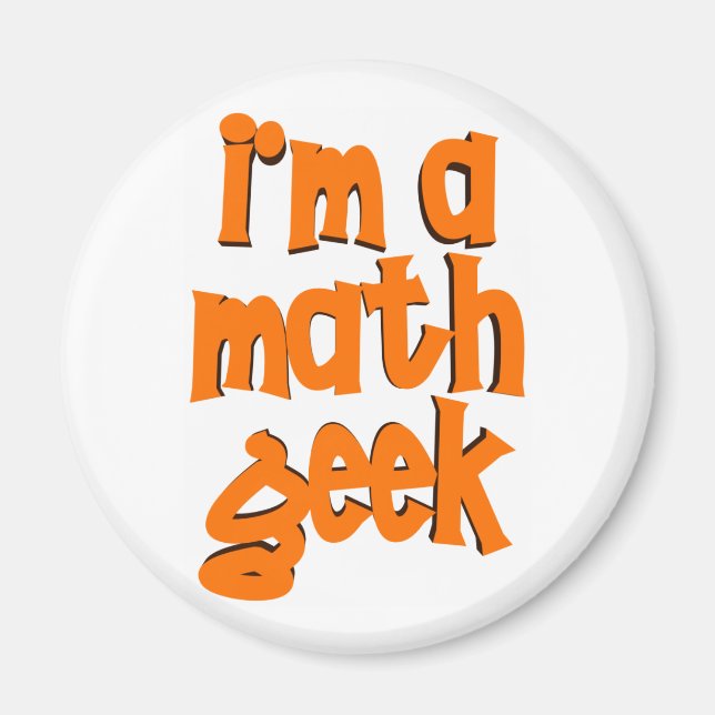 JE SUIS UN MAGNET GEEK DE MATHS (Devant)