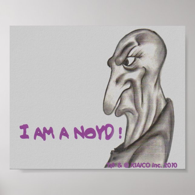 JE SUIS UN NOYD ! Impression 11 po X 9 po (Devant)
