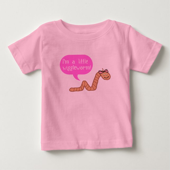 Je suis un petit t-shirt bébé pour vilain ver (Devant)