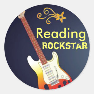Je suis un Stickers Rockstar de lecture