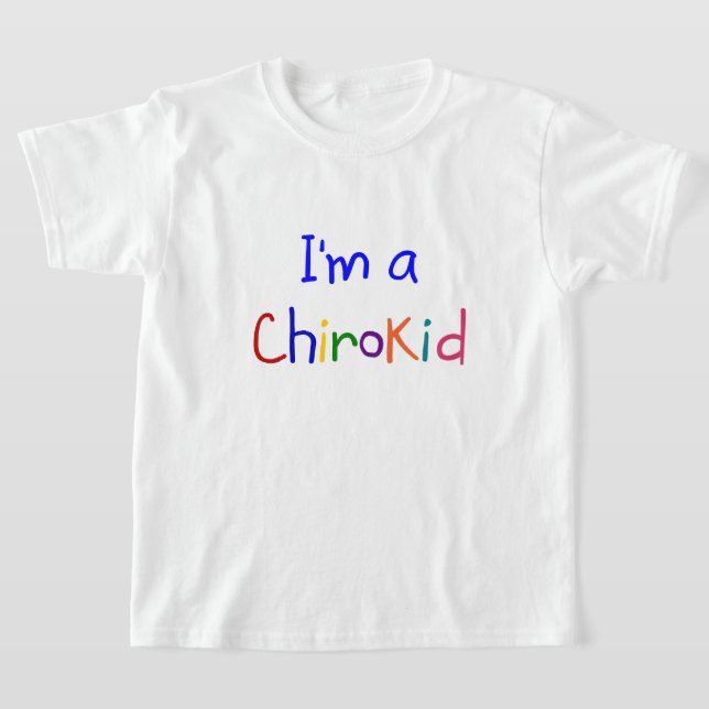 Je suis un T-shirt Chiropractic ChiroKid (Poser)