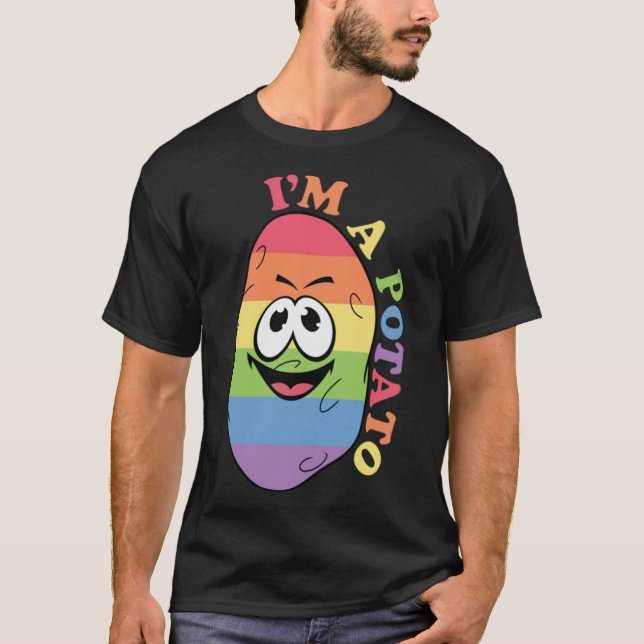 je suis un T-shirt de pomme de terre (Devant)