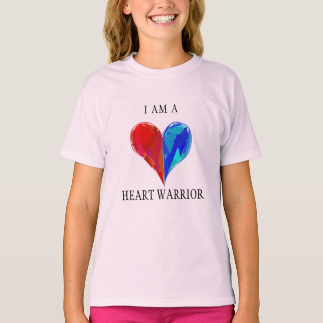 Je suis un T-shirt d'enfants de guerrier de coeur (Devant)