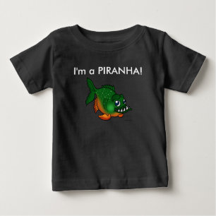 Je suis un T-shirt d'enfants de piranha