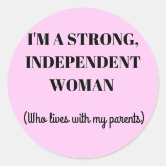 Je suis une femme forte et indépendante - Sticker 