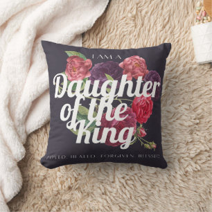 « Je suis une fille du Roi » Coussin