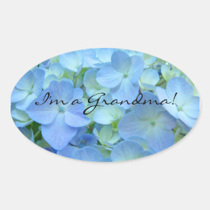 Je suis une grand-mère autocollants timbres Blue H