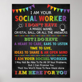 Je Suis Votre École Poster Des Travailleurs Sociau