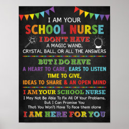 Je Suis Votre Infirmière À L'École Poster