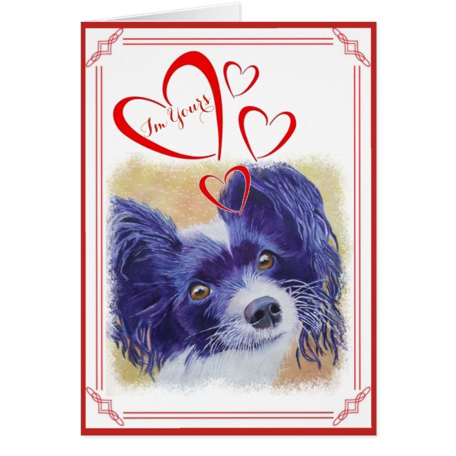 JE SUIS VOTRE PAPILLON NOIR ET BLANC DE VALENTINE (Devant)