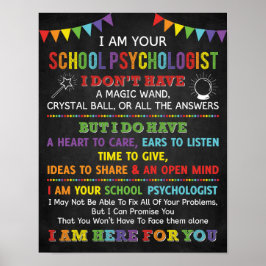 Je Suis Votre Poster Psychologue D'École