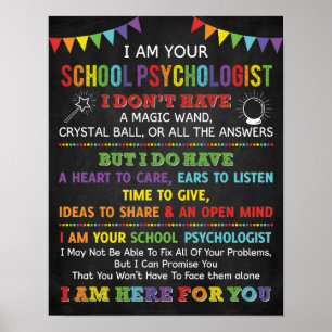 Je Suis Votre Poster Psychologue D'École
