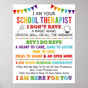 Je Suis Votre Thérapeutique À L'École Poster