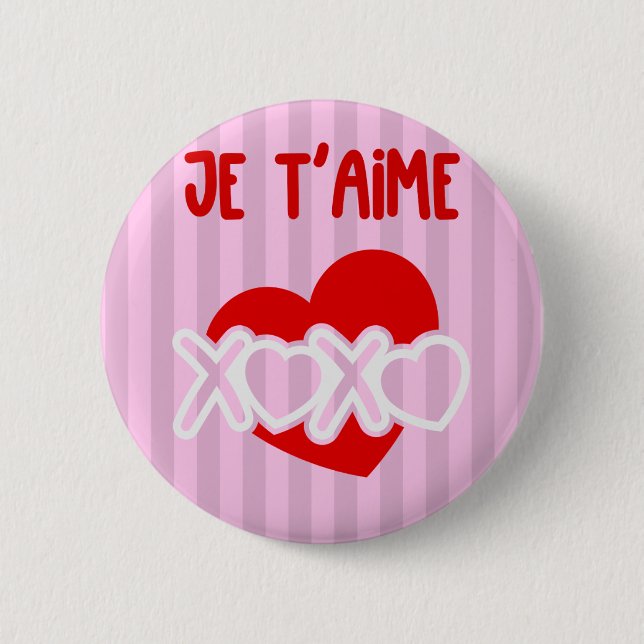Je t’aime. button (Vorderseite)