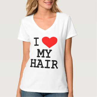 "Je T-shirt aime mes cheveux"