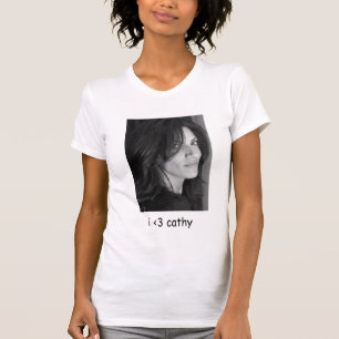 "je < T-shirt de 3 cathy" - customisé
