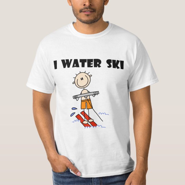 Je T-shirts et cadeaux de ski d'eau (Devant)