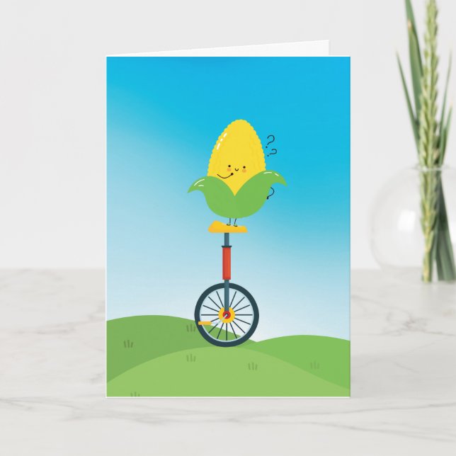 Je T'Ai Apporté Un Uni-Corn | Carte d'anniversaire (Devant)