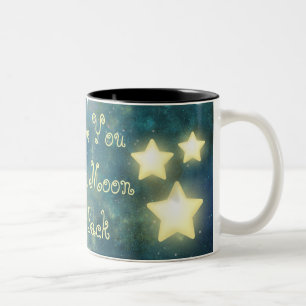 Je t'aime à la Lune et la Mug de l'étoile arrière