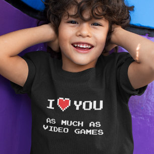 Je t'aime autant que les jeux vidéo T-shirt drôl