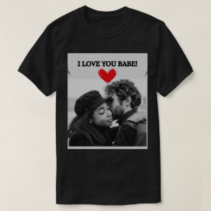 Je t'aime Babe Black Short-Sleeve T-Shirt Homme