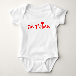 Je T'aime baby Shirt - Maßgeschneidert